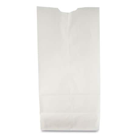 General Paper Bags, 35 lbs Cap., No 10, 6.31"w x 4.19"d x 13.38"h, White, PK500 51030